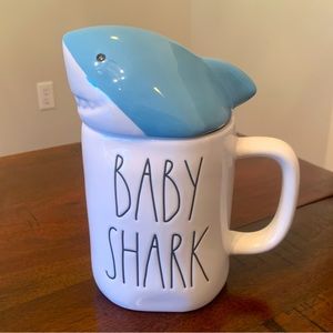 Rae Dunn Baby Shark Mug with Topper, New w/o tag
